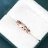 1 Pz Colore Oro Rosa Pietra Bianca Ti Amo Anello Nuziale San Valentino Festa della Mamma Gioielli Regalo