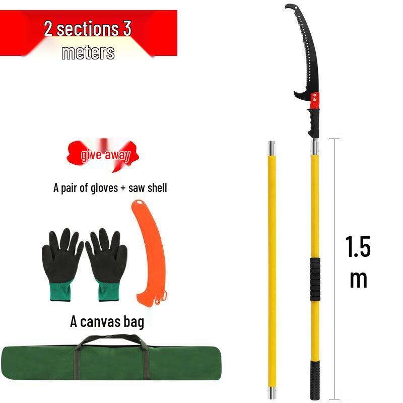 Набор insulated pruning saw & shear с длинной ручкой Double Hook Saw Kit