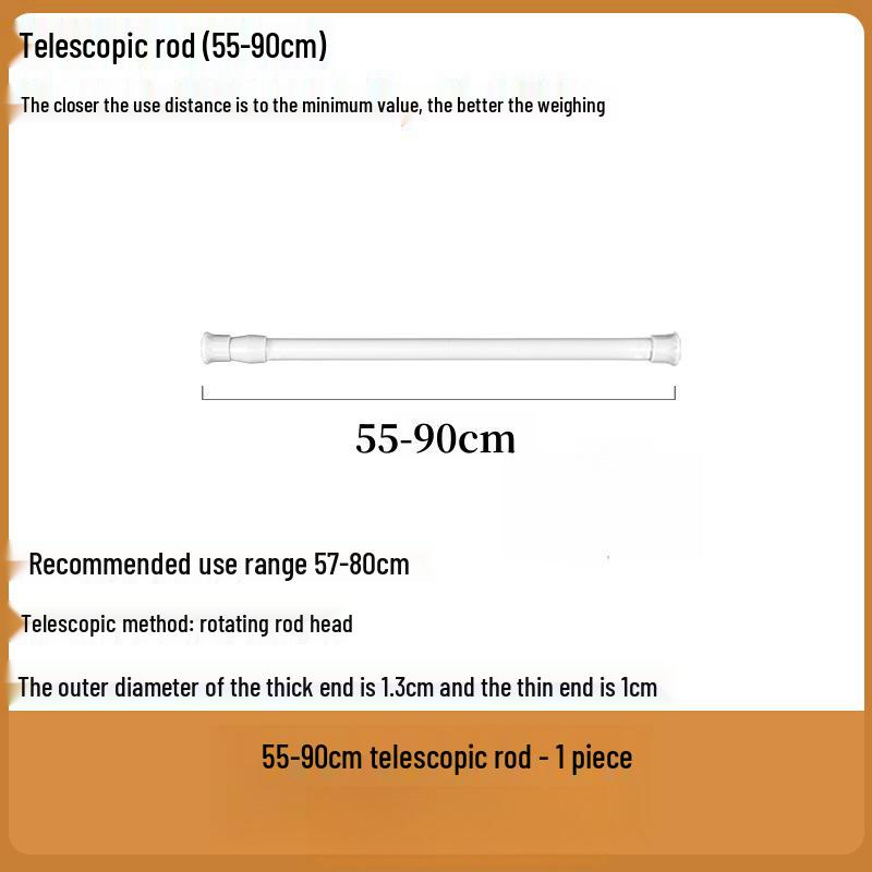 Nastavitelný samolepicí držák záclonové tyče a držák na sušení prádla