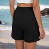 2026 Spring/Summer Women's Solid Color Harem Casual Beach Shorts - European/American Style