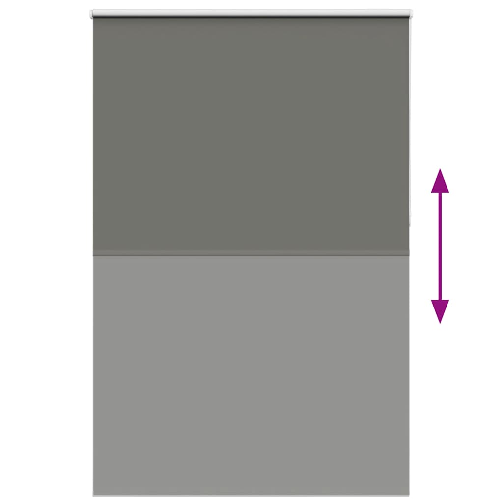Blackout Roller Blind Grey 160x210 cm Fabric Width 156.6 cm Polyester