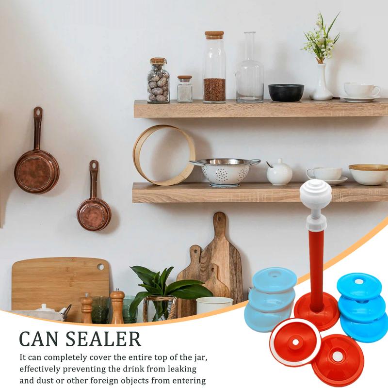 10pcs Vacuum Sealer Jar Lids Vacuum Sealer Attachment Kit Portable Hand Pump Canning Jar Vacuum Sealer Vacuum Saver
