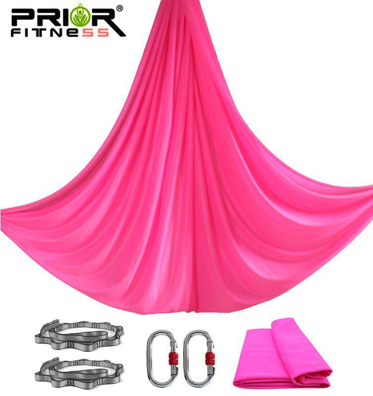 

6m American Style Aerial Yoga Hammock Set with Medium Elastic Rope for Home or Studio Use