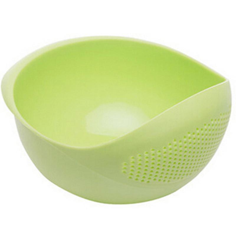 Plastic Rice Washing Bowl with Strainer Efficiently Wash Small Grains and Kitchen Gadgets