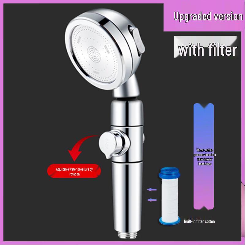 TLXT Filtered Swivel Shower Head Set