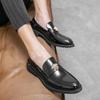 Men formal office working PU leather dress shoes XRS-3165-3