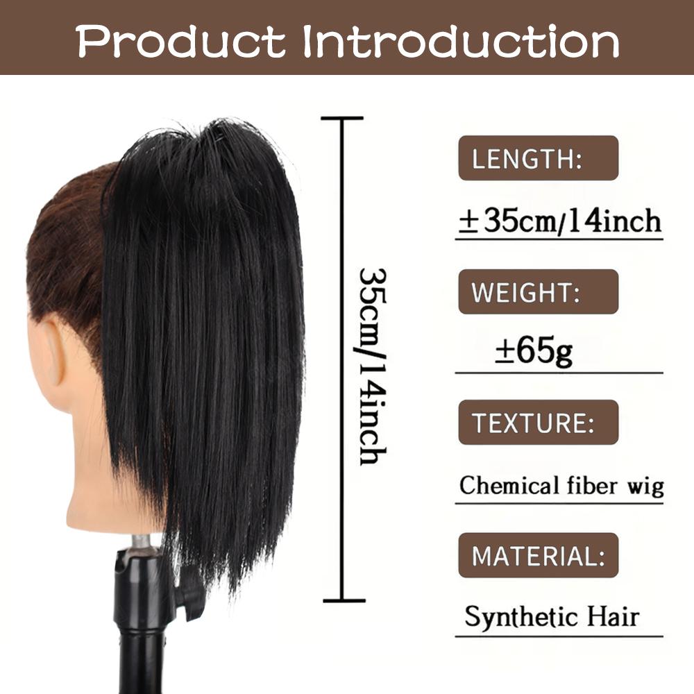 Synthetic Short Straight Missqueen Messy Ponytail Claw Clip Ponytail Hair Extensions Claw Clip Hairpiece For Women Hair Accessories