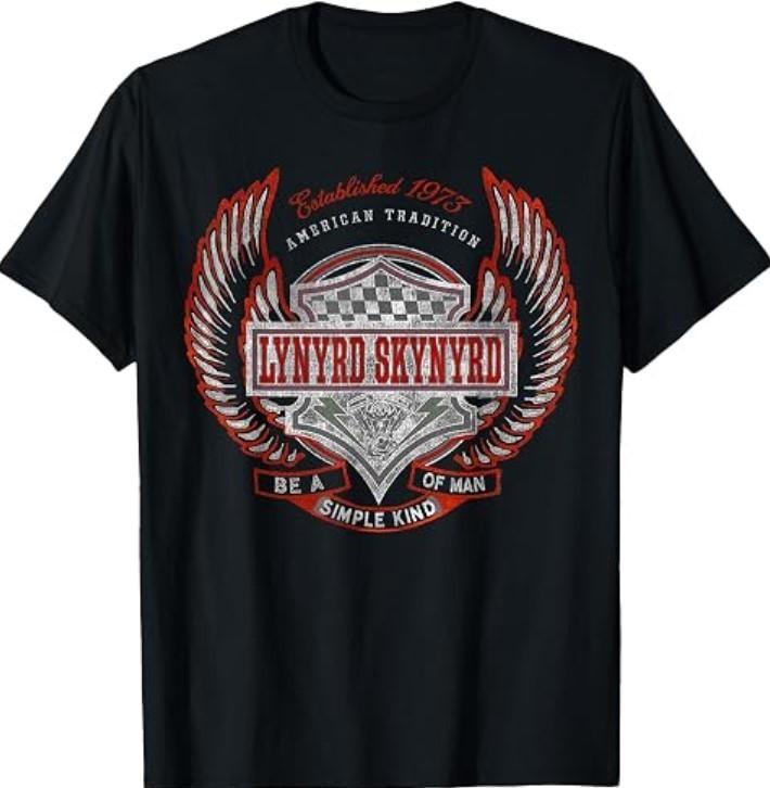 Lynyrd Skynyrd Simple Man 1973 Rallye Rennwagen Biker Rock Fan T-Shirt