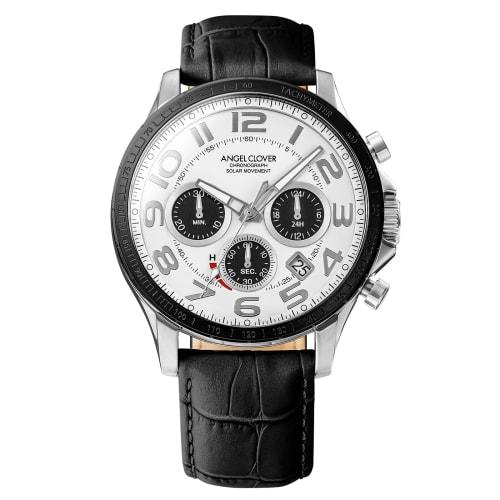 

Мужские часы Angel Clover, Angel Clover TIME CRAFT SOLAR, Солнечная батарея, Водонепроницаемость 10 АТМ, Минеральное стекло, Белый циферблат, Нержавеющая сталь, NTCS44SBW