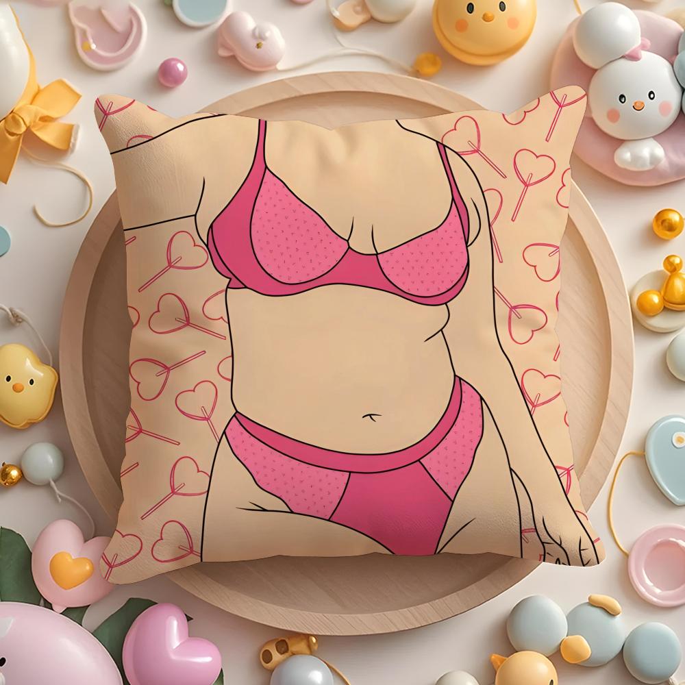 Feminist Girl Power Inspirational Quote Cushion Cover Plush Fabric Soft Double-Sided Printed Sofa Winter Home Gift Pillow Cover