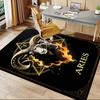 1PC Aries Goat Non-Slip Floor Carpet Compatible for Office&Living Room&Bedroom&Dining Room - Flat- Soft & Pattern, Vibrant Colors-W252