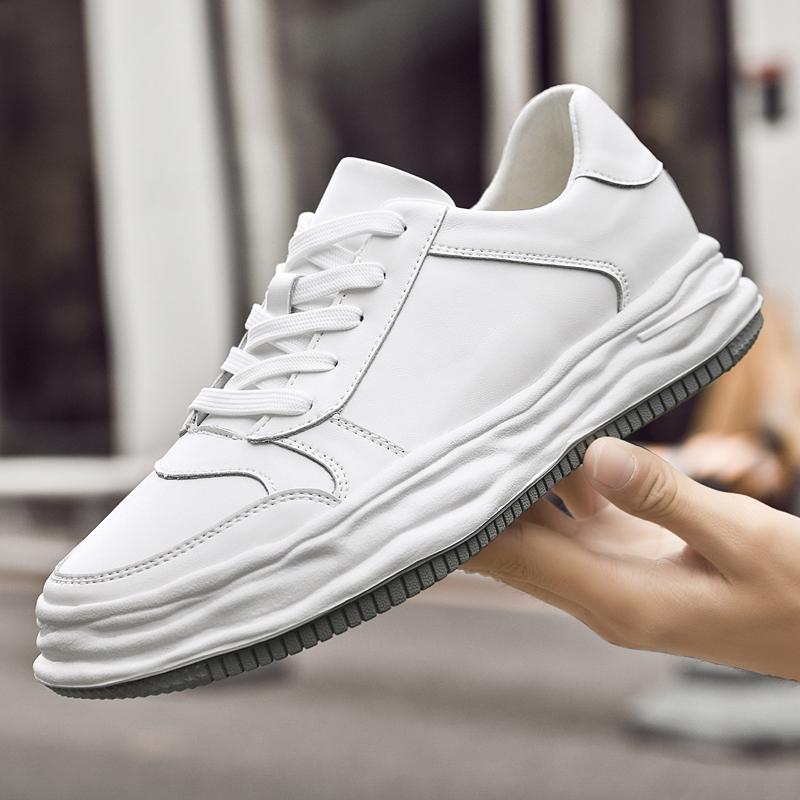 Fashion Genuine Leather Men Casual Shoes Leisure Male Sneakers Non-slip Man Skateboard Footwear Versatile Vulcanized Shoes Soft Trainers