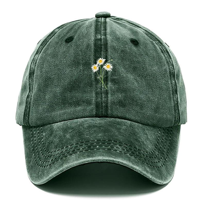 Berretto da Baseball Vintage in Cotone Lavato Regolabile Cappellino Trucker Usurato per Donna Stile Giardino Uso Esterno Cappello Personalizza Bouquet Floreale