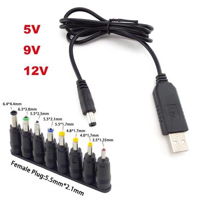USB To DC Power Cable Universal USB To DC Jack Charging Cable Power Connector Adapter for Router Mini Fan Speaker
