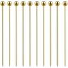 15 Pieces Stainless Steel Cocktail Picks Metal Martini Picks 4.3 Inch Gold