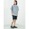 [Beams Heart] Absorbs Water and Dries Quickly, Cool To the Touch S/S TEE Slit Neck Fake Layer T-shirt Men's SMOKE_BLUE M 42040331286