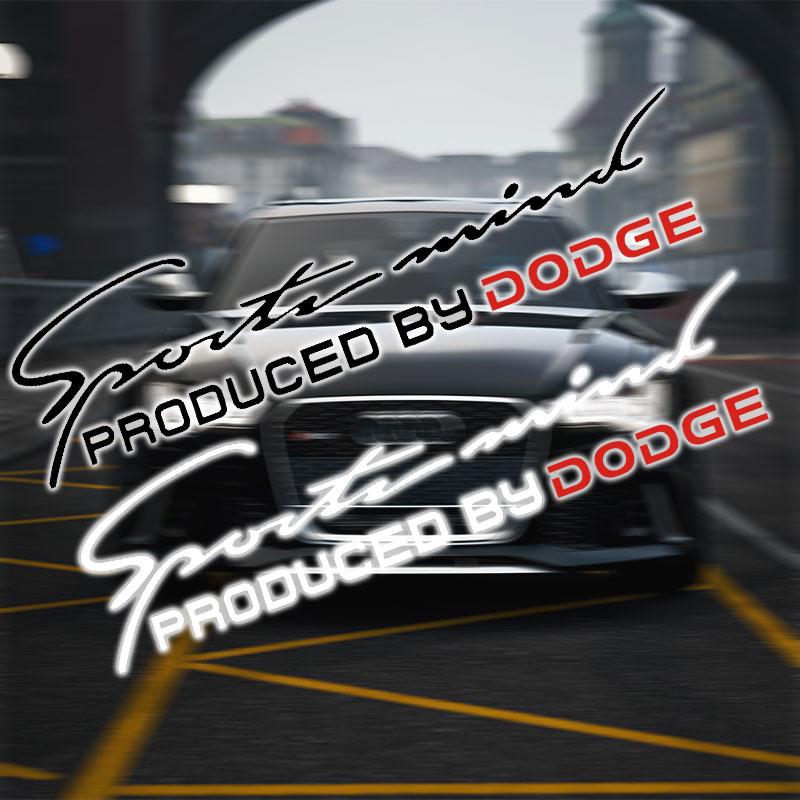 1 st Biltyg Front Strålkastare Ögonbryn 3D Klistermärke Dekor Sport Design för Dodge SXT Challenger Charger RAM Stratus Dart Dakota Charger Avengr Durango