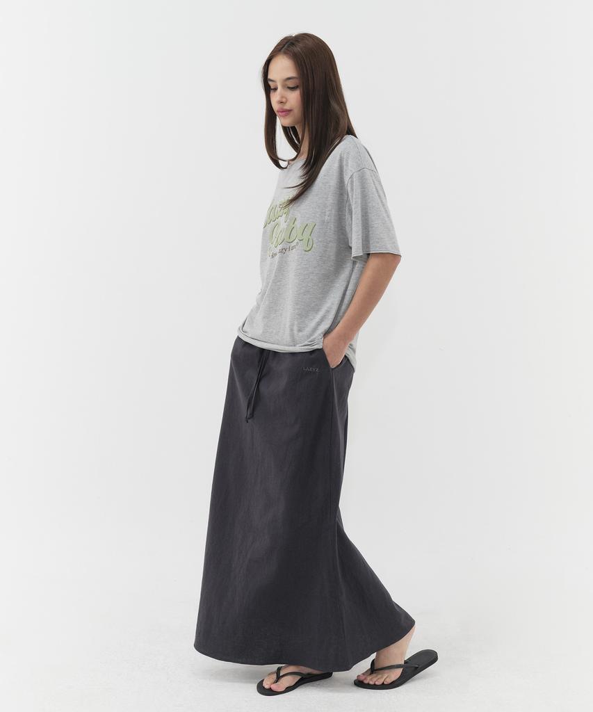Leijiji Summer Linen Maxi Skirt (3 Colors)