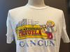 Vintage 90's Stages of Tequila Cancun, Mexico White T Shirt Size M