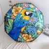 Flower Bird  Pattern, Automatic Folding Umbrella, Portable and Foldable Design, 8 Ribs, a Christmas or Birthday Gift.