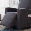 Stretchy Recliner Slipcover Updated Woven Jacquard Recliner Chair Cover With Side Pocket Anti -Slip Fitted Recliner Cover Couch Protector