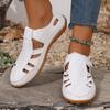 Cross Border Spring and Summer Breathable Hollow Women's Shoes with Toe Caps, Sporty Roman Sandals, Soft Soles, Mom's Hole Casual Shoes