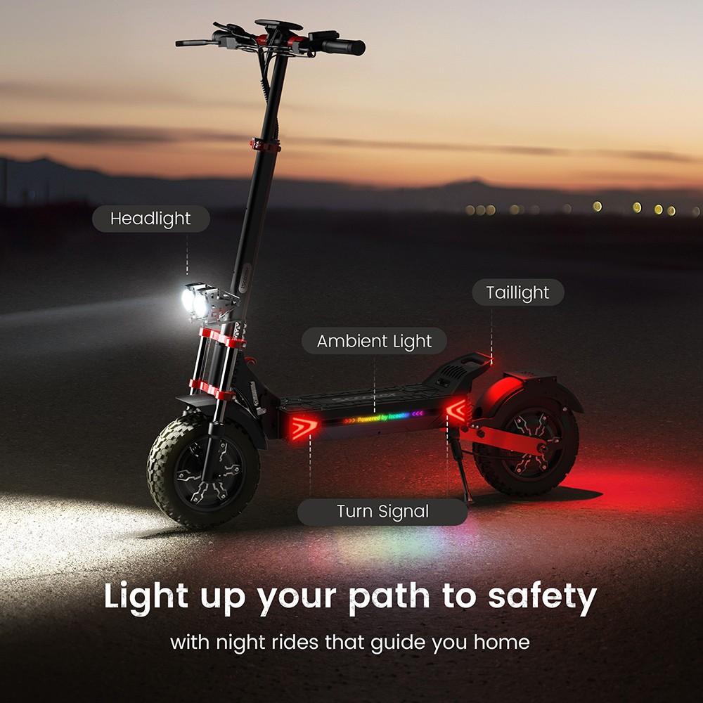 iScooter iX8 Electric Scooter, 2*1200W Motor, 48V 20AH Battery, 12-inch Tire, 60km/h Max Speed, 70km Range