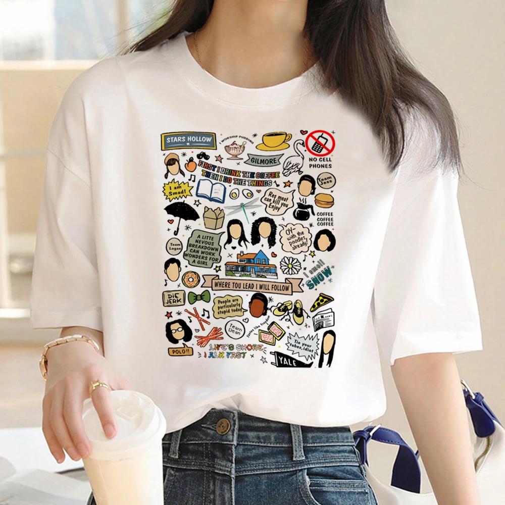 Gilmore Girls T Shirt Women Harajuku Designer Streetwear Tee Female Harajuku Clothing