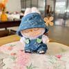 17cm Labubu Doll's Clothes Denim Four Leaf Clover Set Outfit Accessories Clothing DIY Kids Gift Sweet Princess (Excluding Dolls)