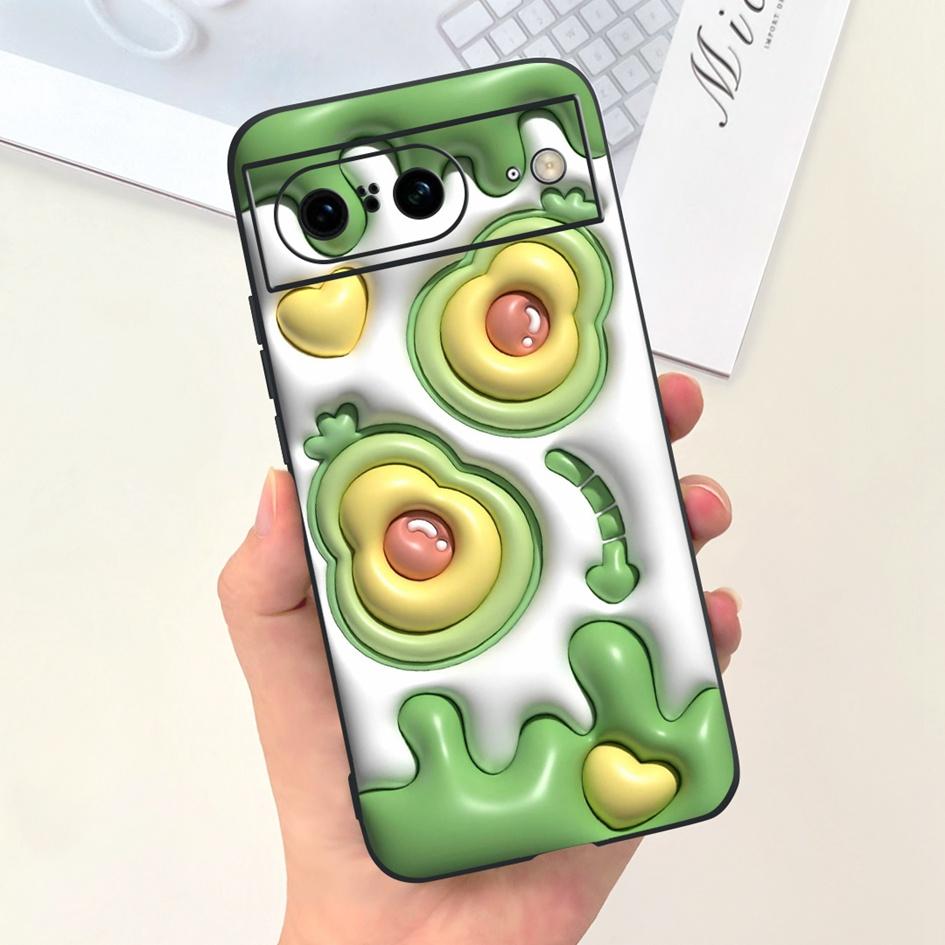 For Google Pixel 8 Pro Case GC3VE G1MNW Soft Silicone Rubber Protector Cover For Google Pixel 8 8A Bumper Pixel8 8Pro Phone Case