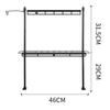 Folding Tabletop Rack Space Saving Shelf Easy to Clean