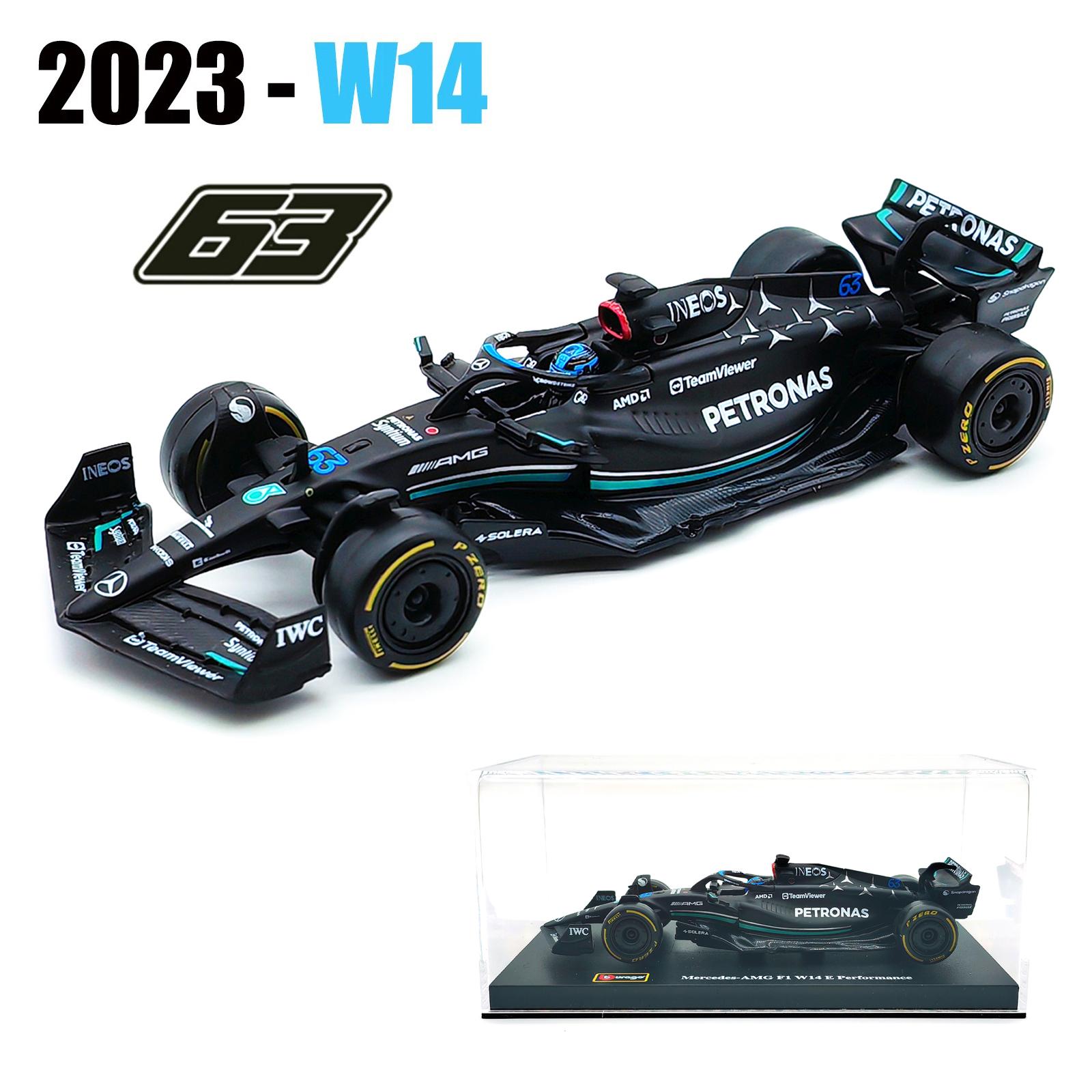 Burago 1:43 Mercedes Amg W15 W14 E Performance F1 Formel 1 Auto Die-Cast Fahrzeuge Sammlermodell Rennspielzeug