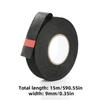 15m Black Fleece Tape High Temperature Auto Wiring Harness Tape Insulation Sound Insulation Shock Absorption Electrical Tape
