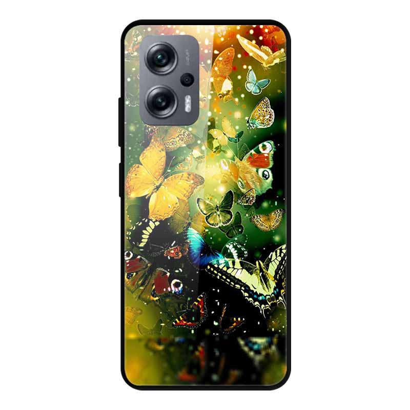 For Poco X4 GT Case Shockproof Tempered Glass Hard Back Cover For Xiaomi Poco X4 GT 5G Soft Bumper Coque PocoX4 GT X4GT Case