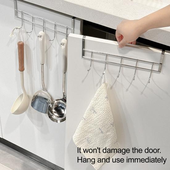 Door Hook Clothes Towel Hanger Strong Load-bearing Easy Installation Stainless Steel Heavy-Duty Hanger Hook Organizer