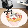 1pc Hamster Dessert Office Round Rug, Carpet for Office, Gaming, Lightweight Round Floor Mat yy260205093