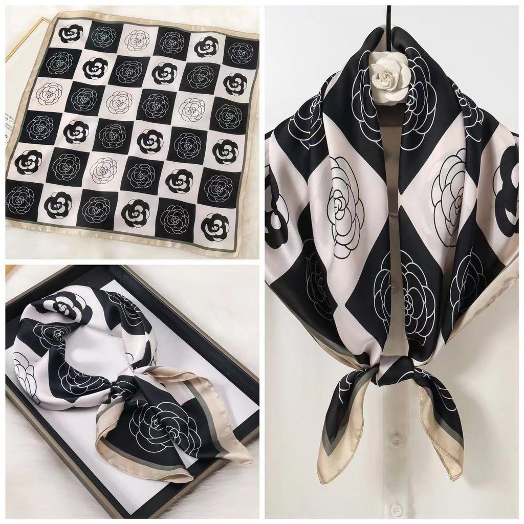 Eleganti Foulard di Seta da Donna Con Centinaia di Camicie, Assistenti di Volo, Decorazione Professionale, Protezione del Collo, Foulard, 70 Foulard Quadrati Piccoli.