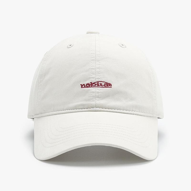 Japanese Trend Spring And Summer Simple Letter Embroidery Baseball Cap Men And Women Versatile Curved Brim Couple Cap