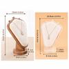 Wooden Jewelry Display Frame Velvet/PU Jewelry Organizer Necklace Holder  Packaging Display