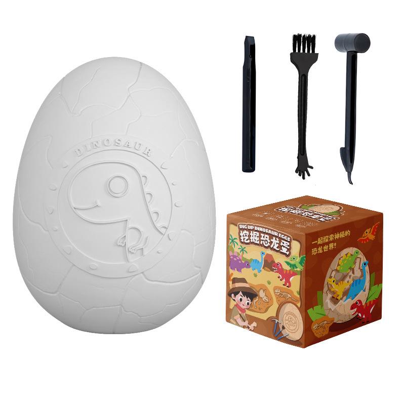 Dinosaur Egg Excavation Toy: Kids DIY Fossil Gem Treasure Digging Set