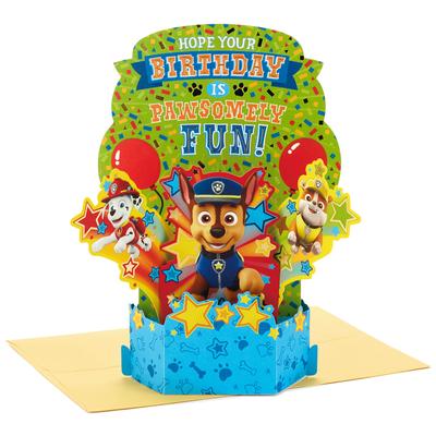 Hallmark Paper Wonder Pop-Up Birthday Card for Kids (Paw Patrol)