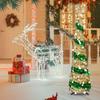 5FT Weihnachtsbaumschmuck für den Innenbereich, künstlicher Weihnachtsbaum, schmale Weihnachtsbäume oder Weihnachtsdekor für Zuhause, Zimmer, Wohnung