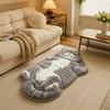 Anti-fouling Cat-Shaped Area Rug Non-Slip Cartoon Carpet Funny Home Decor Carpet  Living Rooms