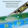 51in Fishing Tape Measure Adhesive Ruler Portable Fish Measurement Tool for Anglers Waterproof Soft Fish Measuring Tape