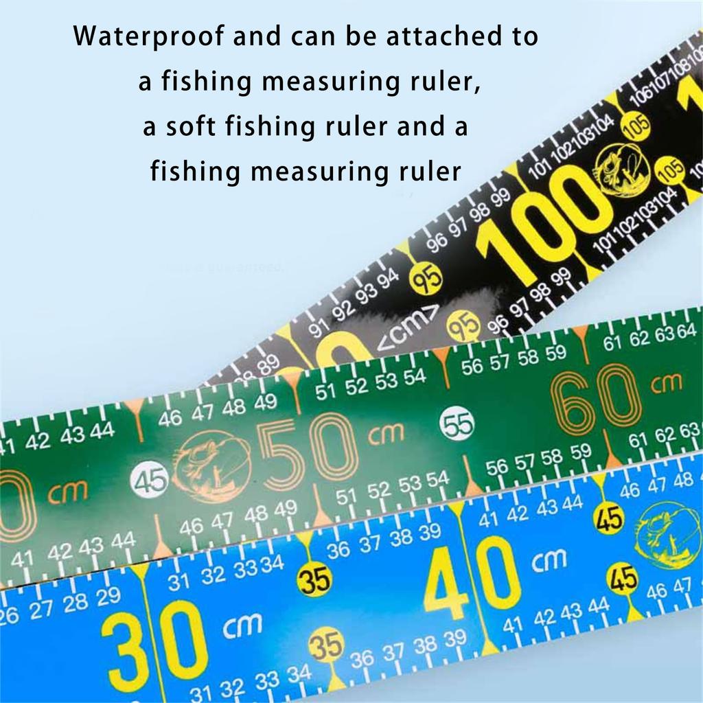 51in Fishing Tape Measure Adhesive Ruler Portable Fish Measurement Tool for Anglers Waterproof Soft Fish Measuring Tape