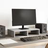 VidaXL Concrete Grey Monitor Stand 50x27x10 Cm Engineered Wood, Monitor Riser for Desk, Monitor Shelf, 854646