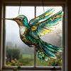 Colorful Bird Acrylic Hanging Decoration Indoor Outdoor Garden Yard Window Wall