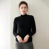Light & Soft Pure Cashmere Women's Sweater – Half-High Neck, Seamless Knit, Slim Fit, Knitted Base Layer