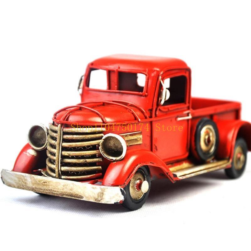 Vintage Truck Tabletop Ornaments Metal Truck Planter Farmhouse Christmas Decor Top Sale
