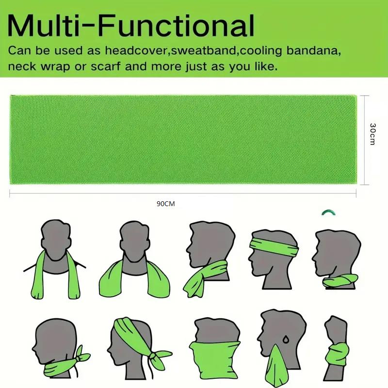 Cooling towels - sweat-absorbing, ice towels, fitness, golf, camping hiking, basketball, yoga towels, with silicone storage bags